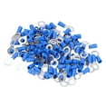 thumbnail image 2 of Terminales de anillo eléctricos, 100 piezas Conectores eléctricos de engarzado con aislamiento de anillo preaislado Conectores de terminales de engarzado Estándares líderes en la industria, 2 of 14