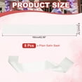 thumbnail image 2 of Uxcell Satin Sash, Blank Sash Pageant Ribbon for Beauty Pageant Party Wedding Birthday 8 Pack & White, 2 of 7