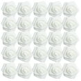 thumbnail image 2 of Lote de 100 piezas de flores artificiales rosas para decoración de mesa Blanco, 2 of 9