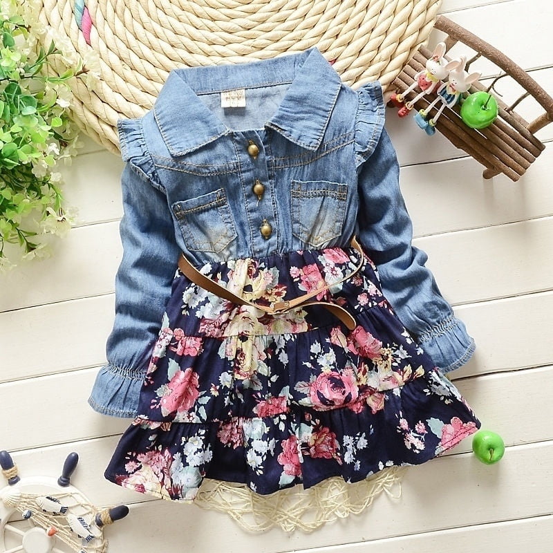 Girl baby cotton dress best sale