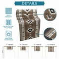 thumbnail image 7 of Hokiten Table Runners 90 Inches Long Dress Scarves, Brown Boho Farmhouse Coffee/Dining/Kitchen Table Runner for Living Room, Farmhouse Aztec Southwest Ethnic Geometric 13x90 Inch, 7 of 7