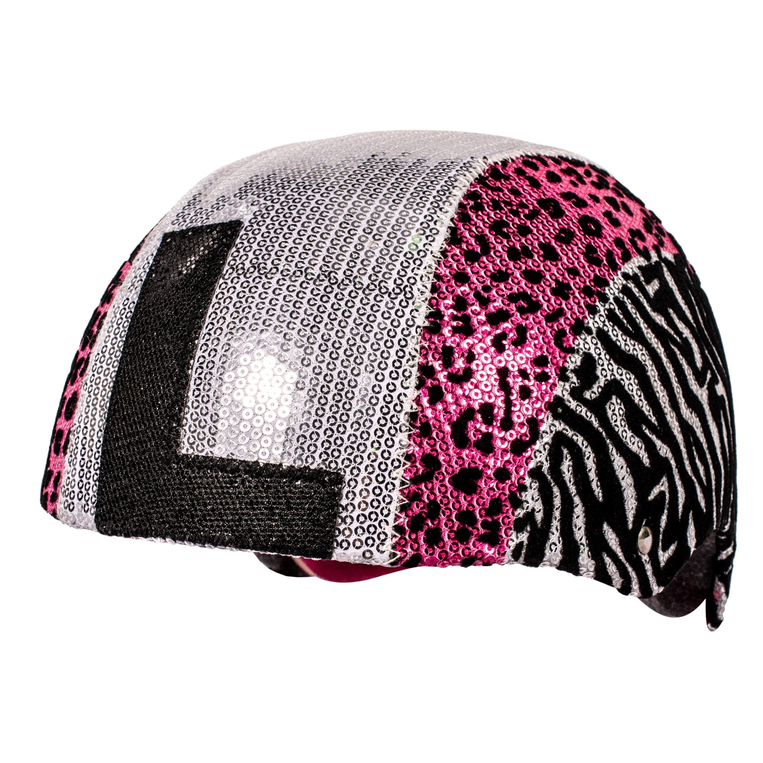 leopard print bike helmet
