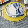 thumbnail image 4 of Price Drop Items 38cm Tableware Placemat Non-Slip Insulated Mat Round Woven Placemat 4PCS, 4 of 4