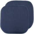 thumbnail image 2 of Honeycomb Memory Foam Chair Cushion Pad 16" x 16" Non-Slip Back 2 Pack Navy, 2 of 8