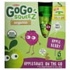 GoGo Squeez Organic Apple Berry Applesauce 3.2 oz Pouches - Box of 12/4-Pack Boxes