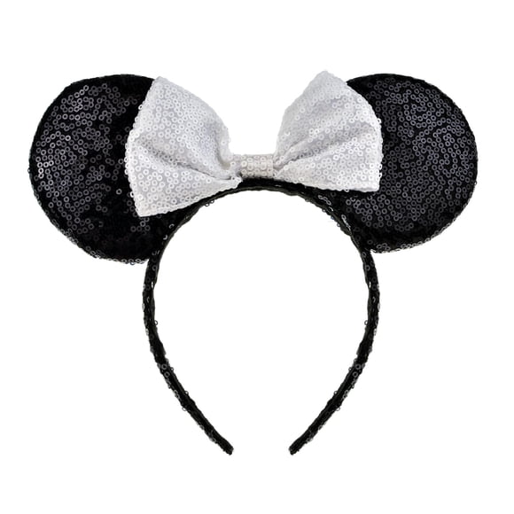 A Miaow - Diadema con orejas de ratón, color negro