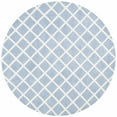 thumbnail image 4 of SAFAVIEH Chatham Jahn Geometric Diamonds Wool Area Rug, Blue/Ivory, 7' x 7' Square, 4 of 10
