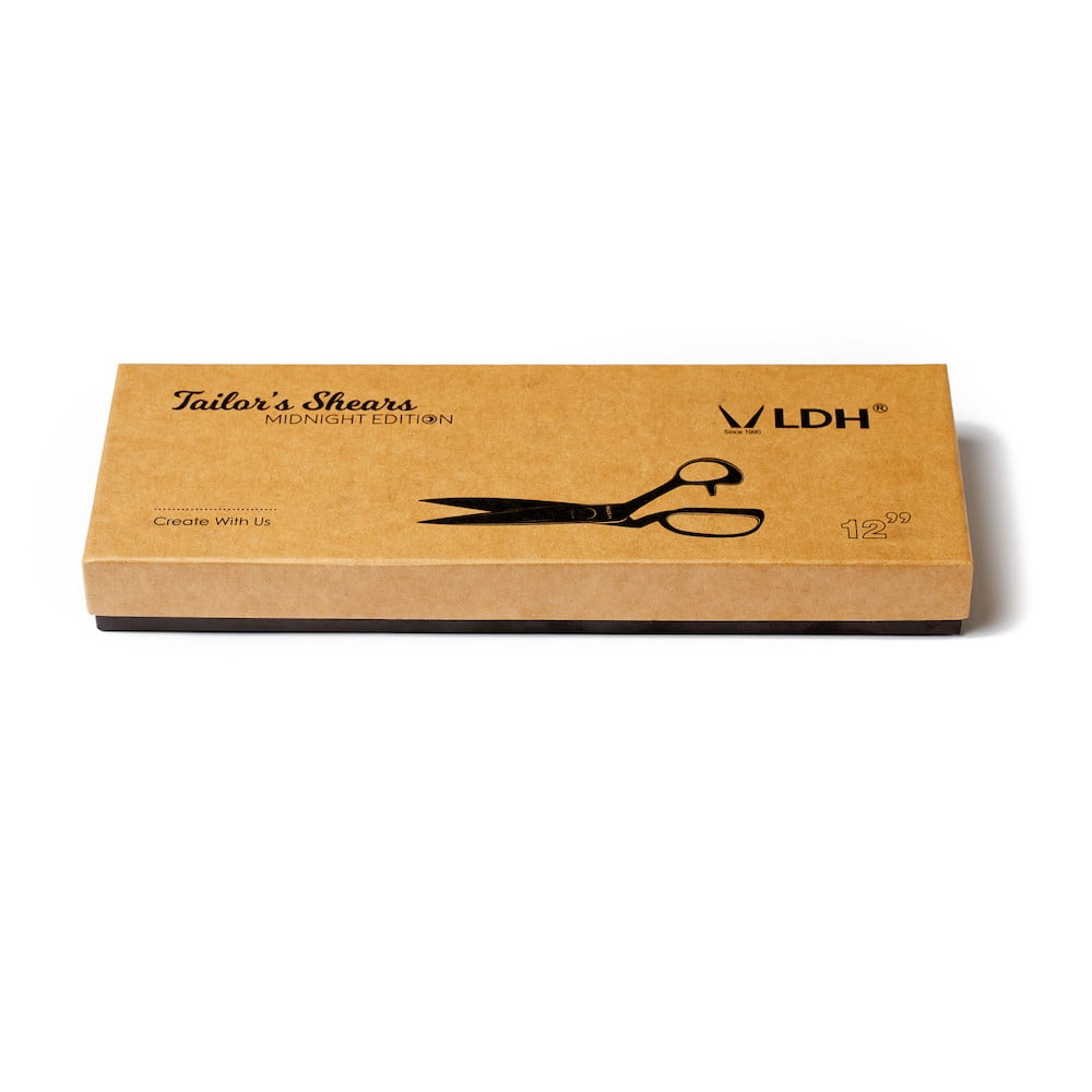 LDH Fabric Shears, Midnight Edition, Rubber Handle, Multiple Sizes