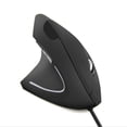 thumbnail image 2 of HLONK Wired Left Hand Vertical Mouse Ergonomic Gaming Mouse 1600 DPI Optical Mice, 2 of 6