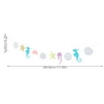thumbnail image 2 of FUEENIRVA Glitter Seashell Banner with Seahorse and Crab for Party Wall and Table Decor, 2 of 8