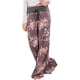thumbnail image 3 of Hotmiss Pantalones cómodos y elásticos con estampado floral y cordón para mujer, 3 of 5