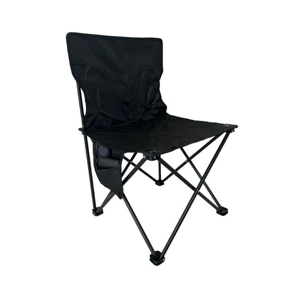 Silla Plegable de Playa Campamento Jardin con Bolsa negro