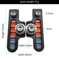 thumbnail image 3 of 55mm Bike Brake Pads Caliper Brake Blocks Set for Road Bike Caliper Brake System Black, 3 of 8
