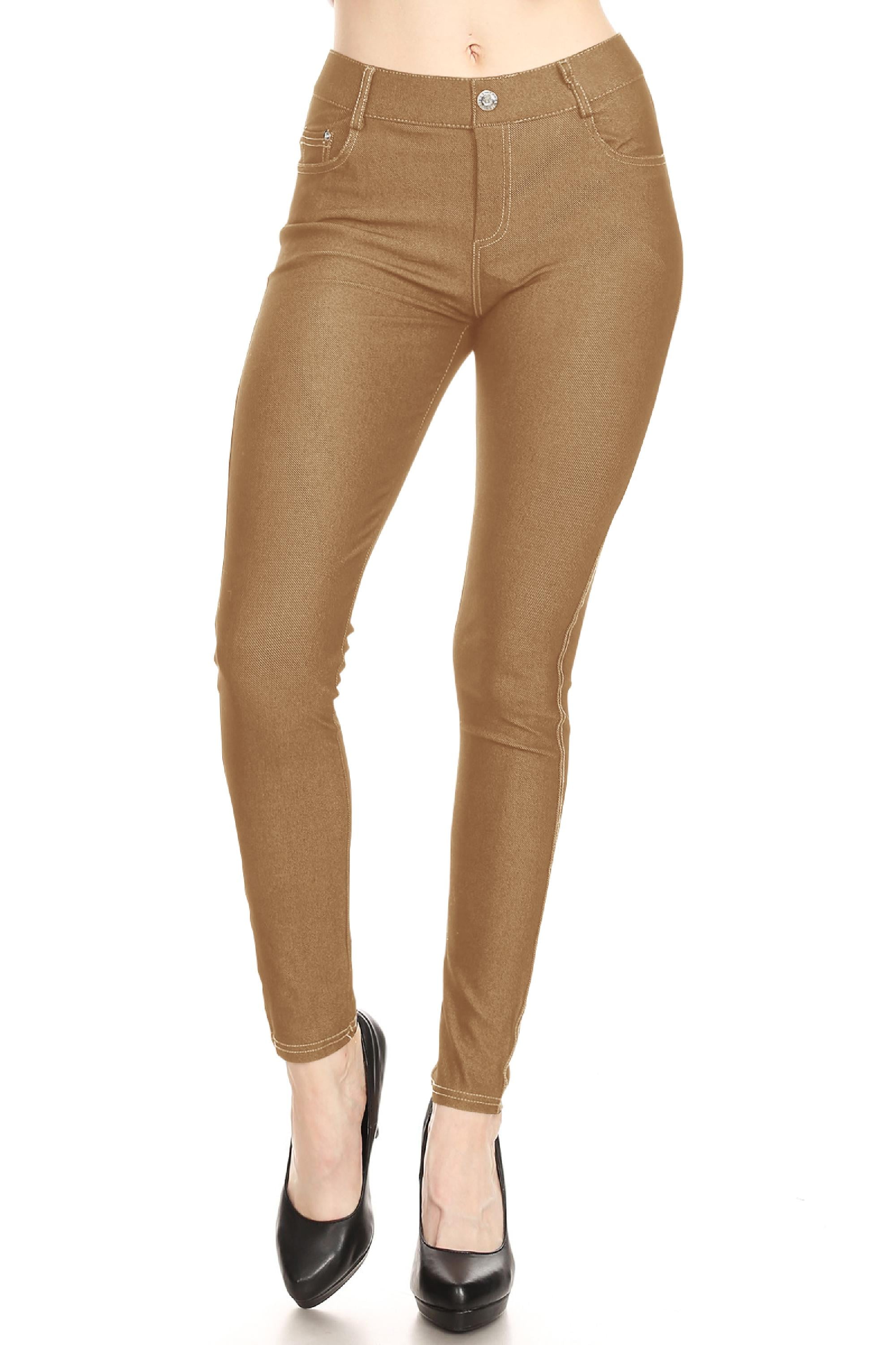 walmart khaki jeggings