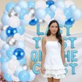 thumbnail image 5 of Blue Bachelorette Party Decoration, Last Toast On The Coast Bridal Shower Party Supplies with Blue White Silver Latex Balloon Arch Kit for Bridal Shower Wedding Party Supplies, 5 of 6