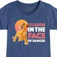 thumbnail image 3 of The Lion King - Simba - I Laugh in the Face of Danger - Toddler & Youth Girls Short Sleeve Graphic T-Shirt, 3 of 5