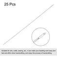 thumbnail image 3 of Uxcell 25Pcs Beading Needle Fine Thin Long Straight Sewing Embroidery Threads Stainless Steel 3.94 inch, 3 of 5