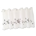 thumbnail image 1 of GUOOL Elegant Embroidered Curtains, Kitchen, Coffee, Privacy, Window Tiers, 3 Colors, Gray 30x90cm, 1 of 8