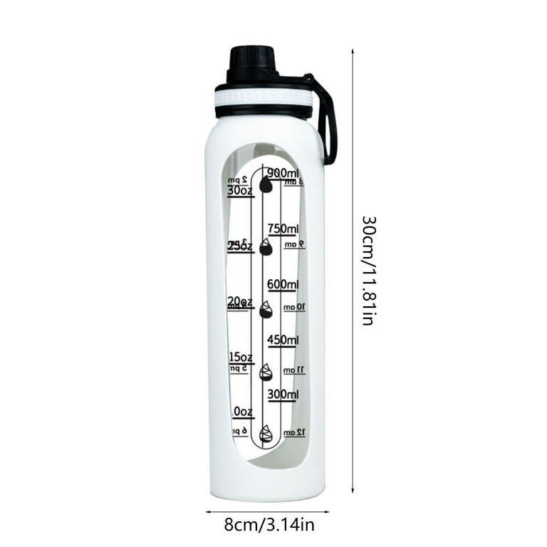 Tiitstoy Glass Water Bottle, 30Oz/800Ml Bpa-Free, Reusable Wide Mouth Large Water  Bottles for School, Gym, Travel, Outdoor, Transparent - Walmart.com
