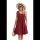 thumbnail image 4 of Vestido de Tirantes Holgado Rojo Vino L, 4 of 10