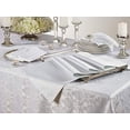 thumbnail image 2 of Saro Lifestyle White Damask Polyester Table Cloth, 2 of 2