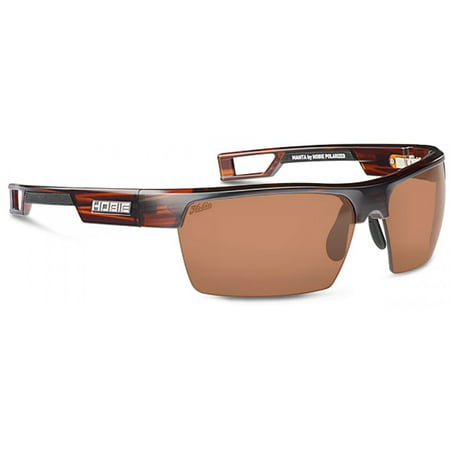 Hobie Eyewear Manta Sunglasses Satin Brown Wood Grain Polarized Copper Lens