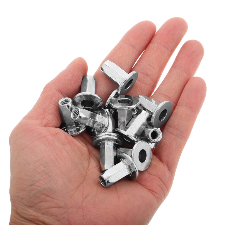 Masteelf 100pcs Metal Car Bumper Clips License Plate Hardware Kit