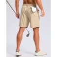 thumbnail image 2 of Pantalones cortos G Gradual para hombre, casuales, ligeros, de secado rápido, color caqui, 2 of 7