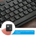 thumbnail image 5 of Uxcell Korean Keyboard Stickers Universal Keyboard Cover Frosted, Black Background White Lettering 6 Pack, 5 of 5