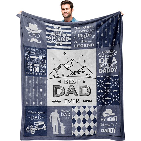 Gifts for dad Blanket 50"x60" - dad Birthday Gift - Perfect dad Gifts Ideas - Birthday Gift for Father - Best dad Ever Gifts - Gifts for Father Throw Blankets - Gift for dad who Wants Nothing