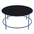 thumbnail image 3 of Furniture of America Rockbel Contemporary Glass Top Round Coffee Table, 3 of 4