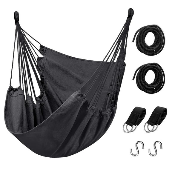 Livhil Hammock Chair Hammock Swing Chair Hanging Swing, Max 300 lbs Portable Hanging Hammock Chair with Pocket