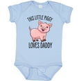 thumbnail image 3 of Inktastic This Little Piggy Loves Daddy- cute Boys or Girls Baby Bodysuit, 3 of 5