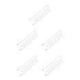thumbnail image 1 of Decodeary Glasses Chain String Decorative Supplies Lightweight Decoration silver 5Set, 1 of 6