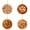 A 1PCS & B 1PCS & C 1PCS & D 1PCS, variant on WUSUOWEI Pizza Ornaments for Christmas Tree Hanging Acrylic Ornament Xmas Decorations Gifts for FoodLovers, Women, Men Round Ornament Holiday Home Decor 5/4/3/2/1PCS