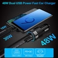 thumbnail image 3 of Cargador para auto ANDHOT 48W con cable USB-C de carga rápida, 3 of 7