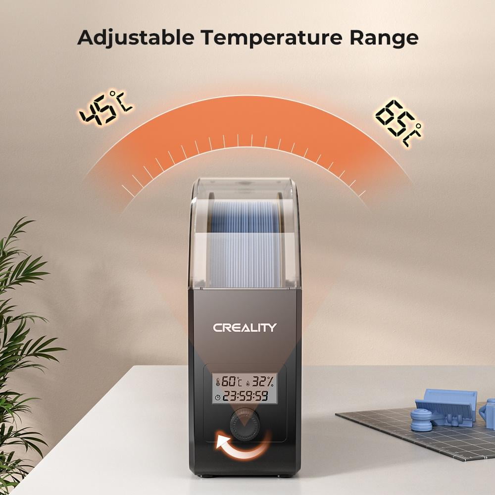 Creality Space Pi Filament Dryer & Creality Filament Dryer Box Pro with 10 KG Hyper PLA Filament High Speed Printing, Black