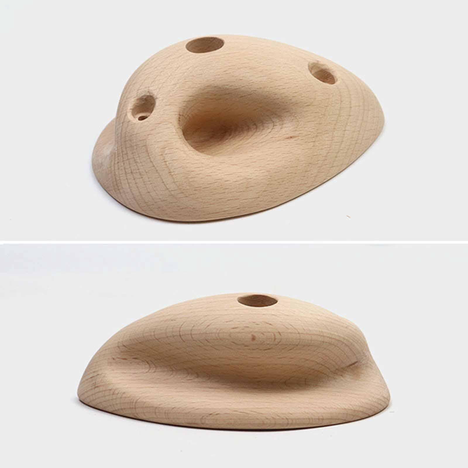 Wswqop 2 Pieces Rock Climbing Holds Climbing Wall Grips Upper Body Workouts Fingerboard
