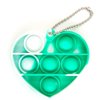 2021 Mini Anti-Stress Pop Fidget Toys Key Chain Children Push Bubble Fidget Sensory Toy Key Ring Keychain Rount Heart Toy