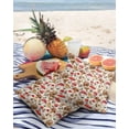 thumbnail image 3 of Pack of 2 Outdoor Pillow Covers, Mushroom Spring Summer Plant Leaves Vintage Waterproof Square Throw Pillowcase Cushion Decorative Pillow Covers for Couch Patio Tent, 20x20 in, 3 of 6
