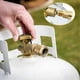 thumbnail image 3 of Propane Tank Adapter Converts POL LP Tank Service Valve to QCC1 / Type1 Hose or Regulator, 3 of 4