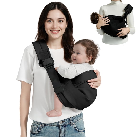 Portabebés MISSWISDOM ajustable de 3 a 14 kg, color negro