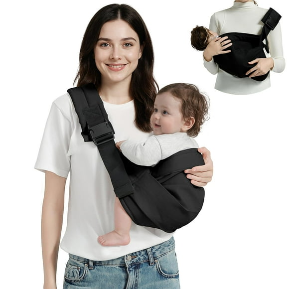 Portabebés MISSWISDOM ajustable de 3 a 14 kg, color negro