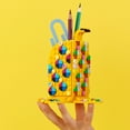 thumbnail image 5 of LEGO 41948 DOTS Cute Banana Pen Holder, Arts and Crafts Set, Toy Pencil Pot Desk Organizer, DIY Bedroom Accessories, Gifts for Kids, Girls & Boys 6 Plus Years Old, 5 of 8