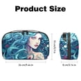 thumbnail image 5 of Mermaid Travel Case Charger Pouch Hard Drive Bag Cable Organizer Desk Cord Travel Organizer Waterproof Oxford Fabric Electronic Digital Accessories Storage Bag Black 5.9x9.44x3.14 in, 5 of 6