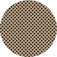 thumbnail image 1 of Ahgly Company Machine Washable Indoor Round Transitional Black Brown Area Rugs, 8' Round, 1 of 7