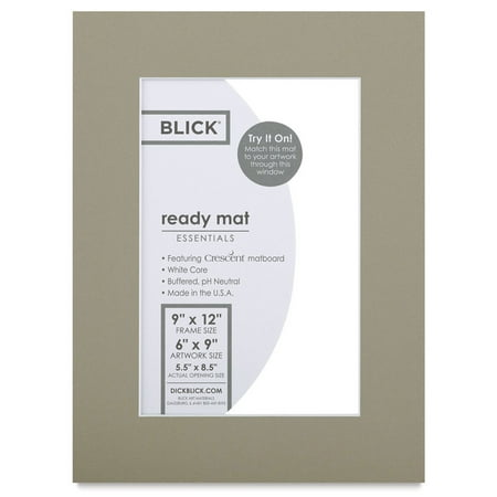 Blick Pre Cut Mat Single Umber 9 X 12 5 1 2 X 8 1 2