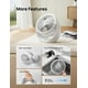 thumbnail image 5 of Dreo Ventilador de escritorio para dormitorio, ventiladores de piso ultra silenciosos de 28 dB de 12 pulgadas, flujo de aire fuerte de 60 pies, ajuste vertical de 120°, 3 velocidades, circulador de ai, 5 of 5