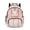 Bunny Spot Stripe Print Pink, variant on SCRAWLGOD Marble Print Teal Golden 17 inch Backpack for Women Men Large College Bookbags Kids School Bag for Girls Boys Multi-Pocket Portable Large Daypack Sport