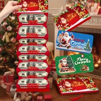 2/3/4-Pack Christmas Money and Gift Card Holder - 10 Slot Organizer for Cash, Checks, or Gift Cards
